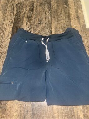 Figs High Waisted Zamora Joggers in Harbour